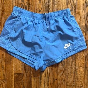Nike tempo Womens shorts size large Carolina blue Nike air